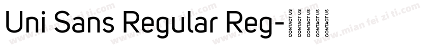 Uni Sans Regular Reg字体转换